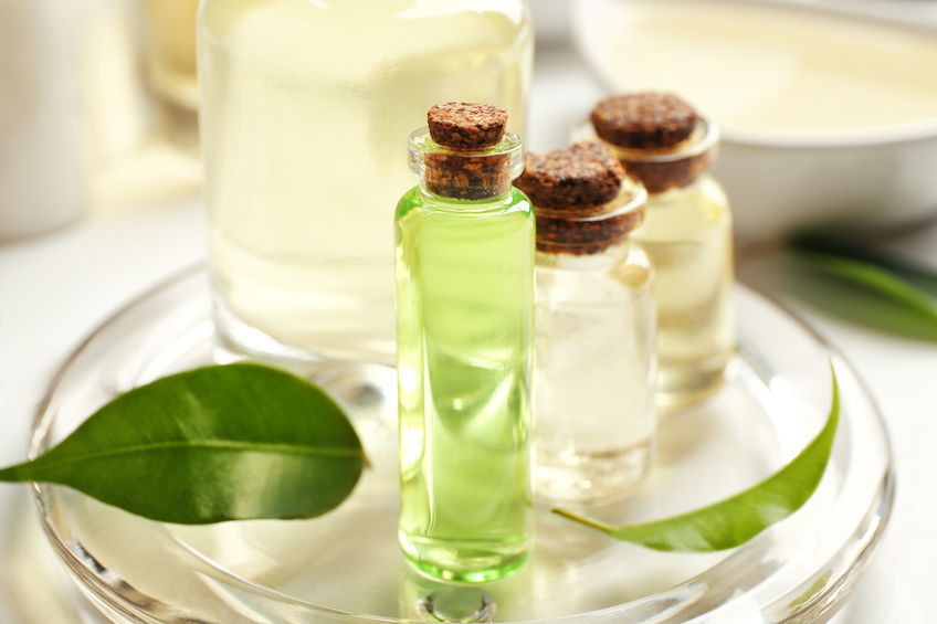 Green Vials with Oils
